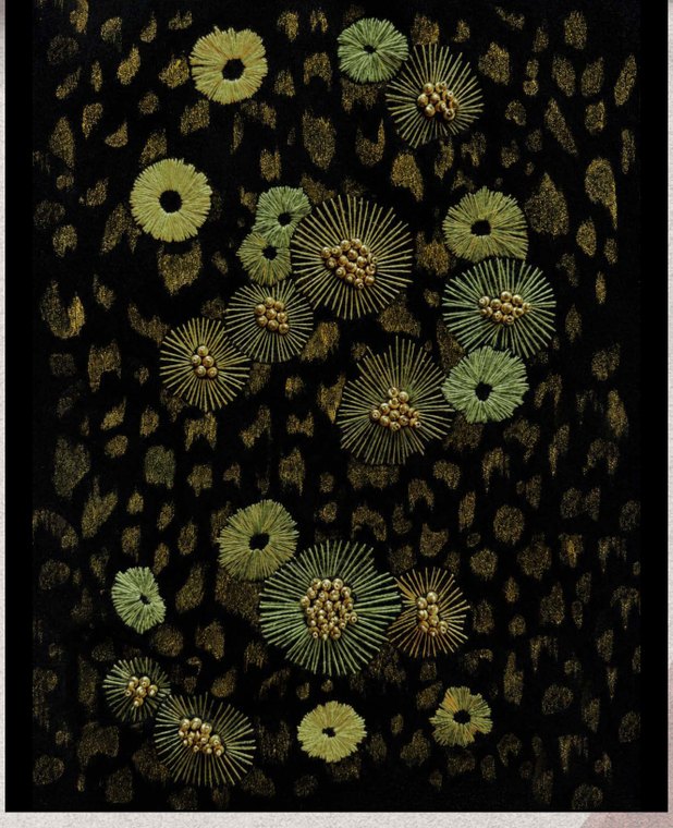Lichen — Painting & Embroidery