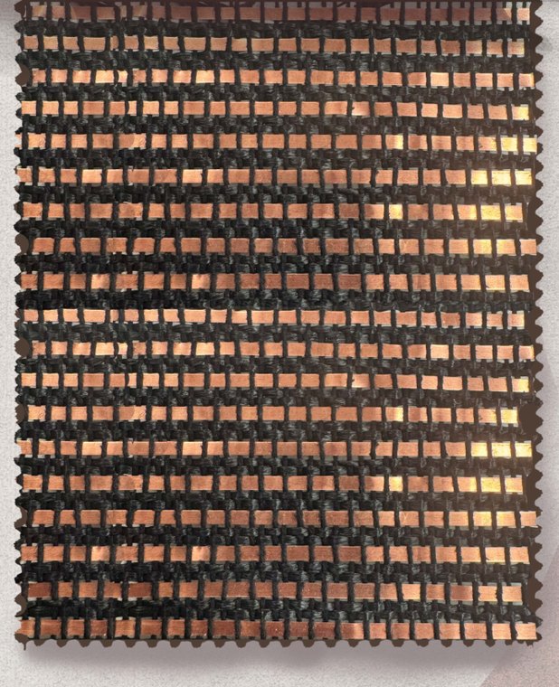 Copper-Raffia Stripes Weave — Pattern 5