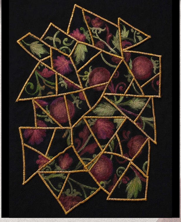 Floral Fragments — Painting & Patchwork