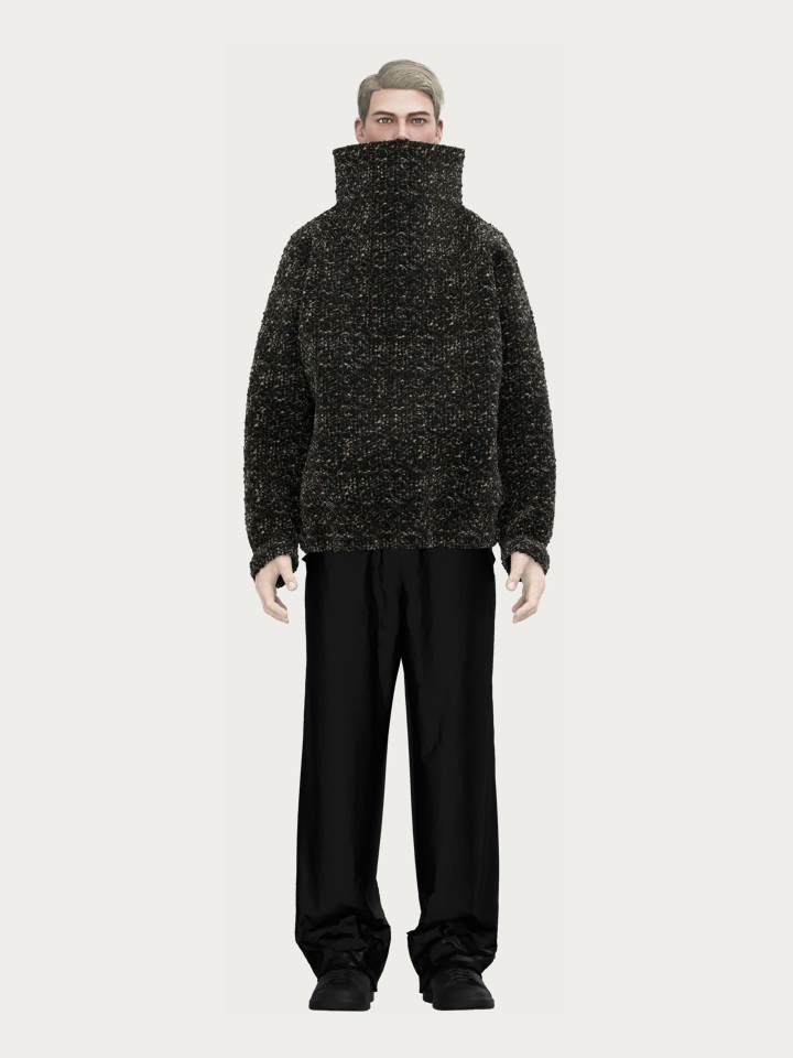 Raffia × Cotton Textured Weave — CLO 3D Rendering