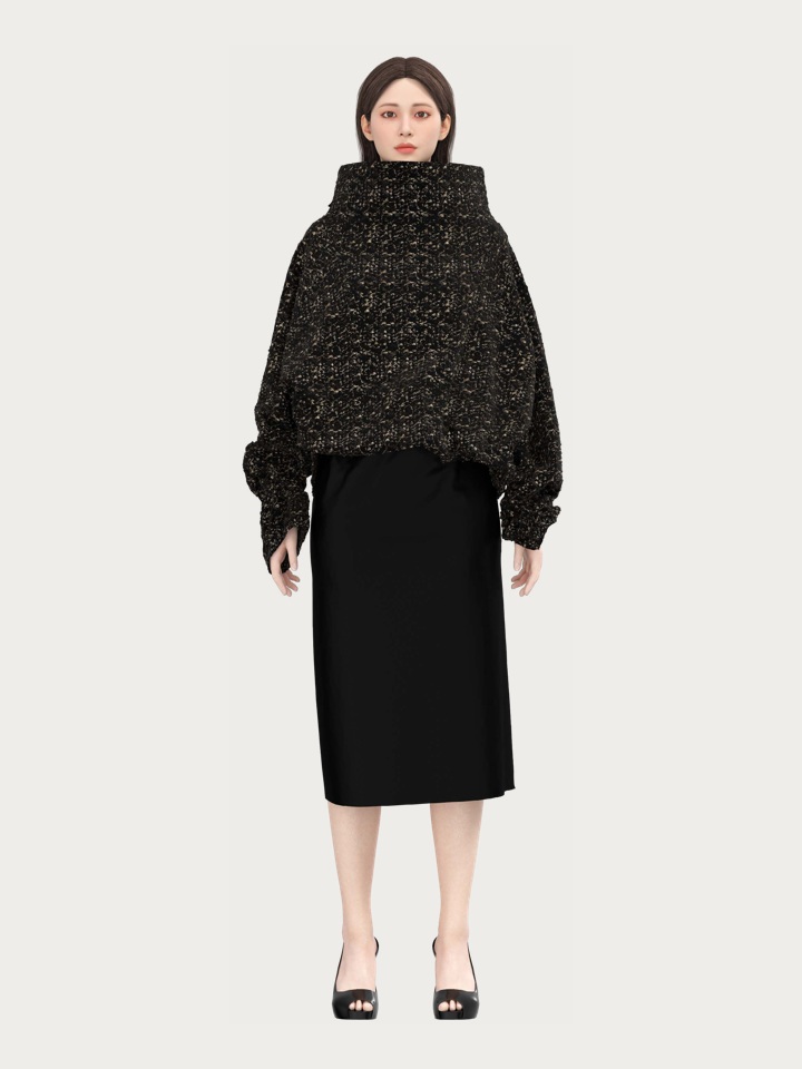 Raffia × Cotton Textured Weave — CLO 3D Rendering