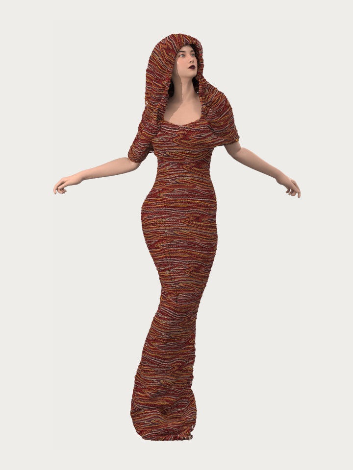 Zari Weave — CLO 3D Rendering