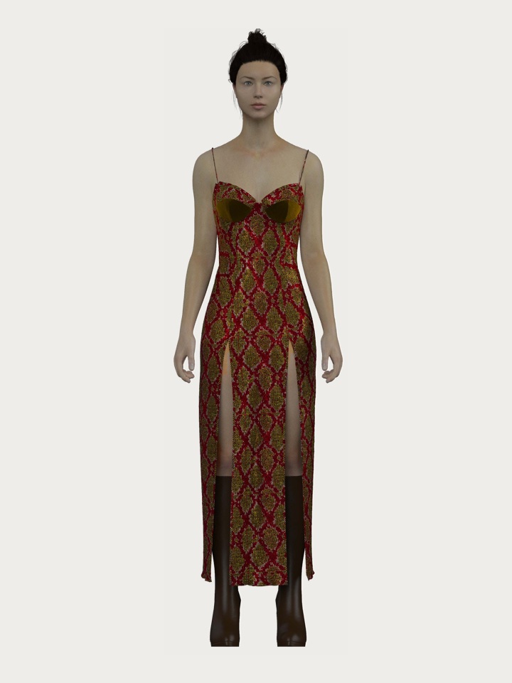 Snakeskin Bead Weaving — CLO 3D Rendering