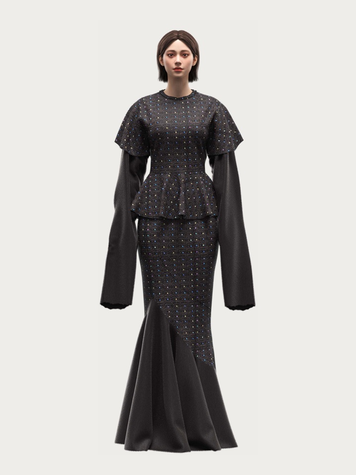 3D Weave with Beads — CLO 3D Rendering