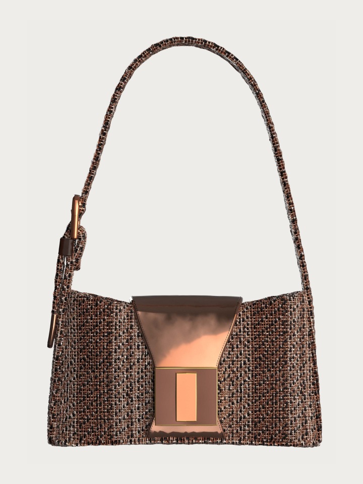 Copper-Cotton Twill Weave — Pattern 3 — CLO 3D Bag