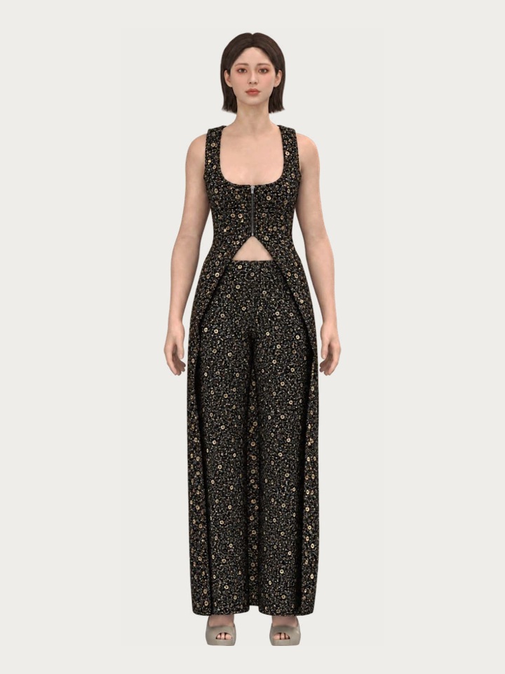 Cotton–Zari Crochet — CLO 3D Rendering